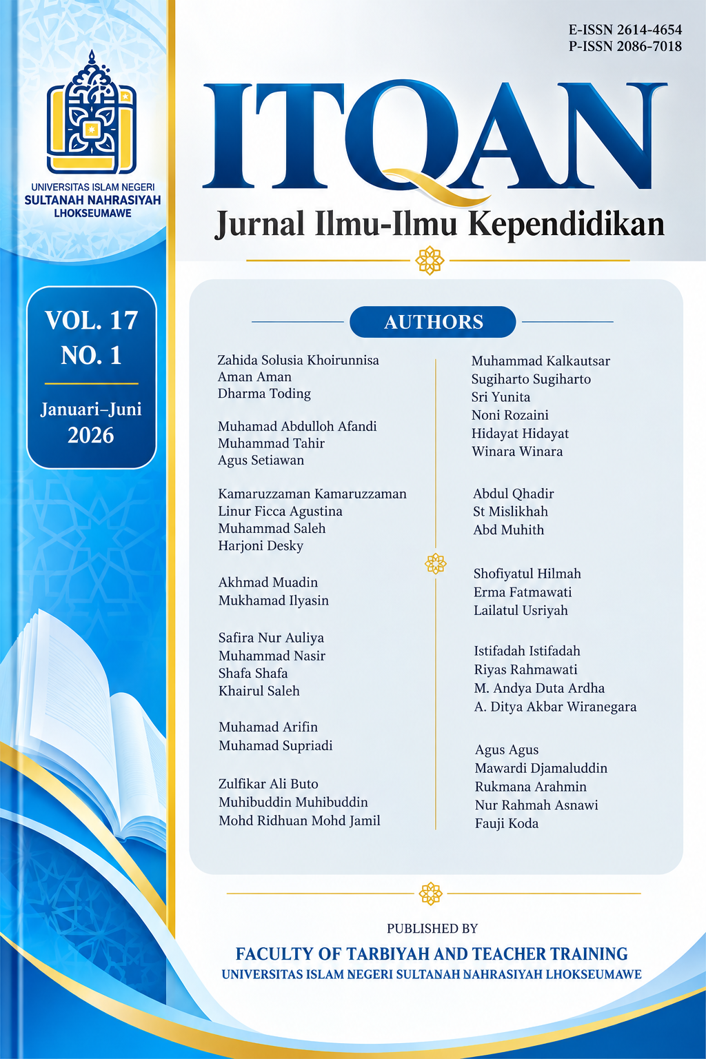 					View Vol. 17 No. 1 (2026): ITQAN: Jurnal Ilmu-ilmu Kependidikan
				